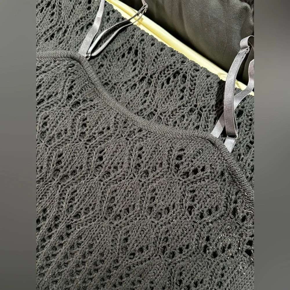 Grey Crochet Maxi Dress - Picture 8 of 8